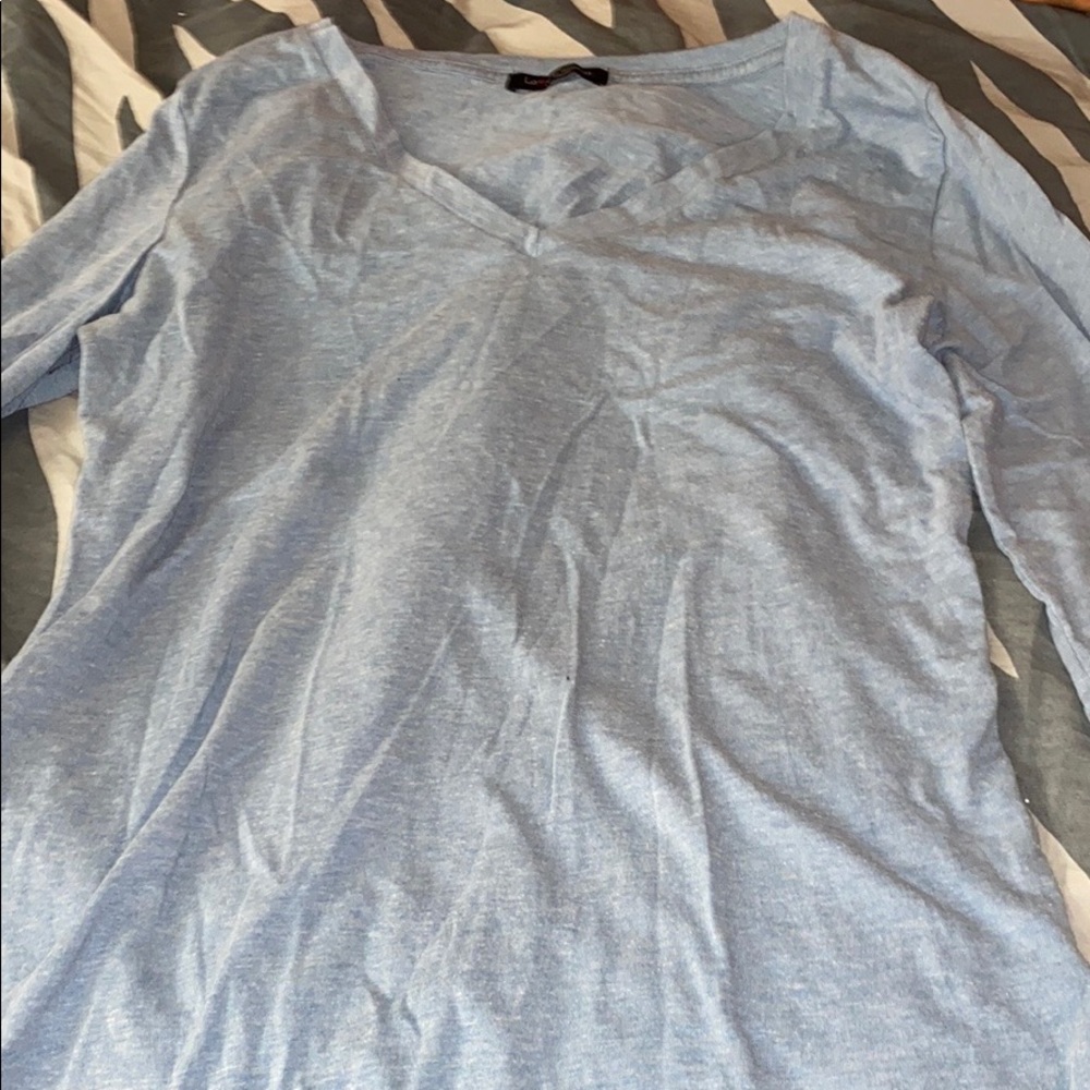 Large long sleeve blue shirt